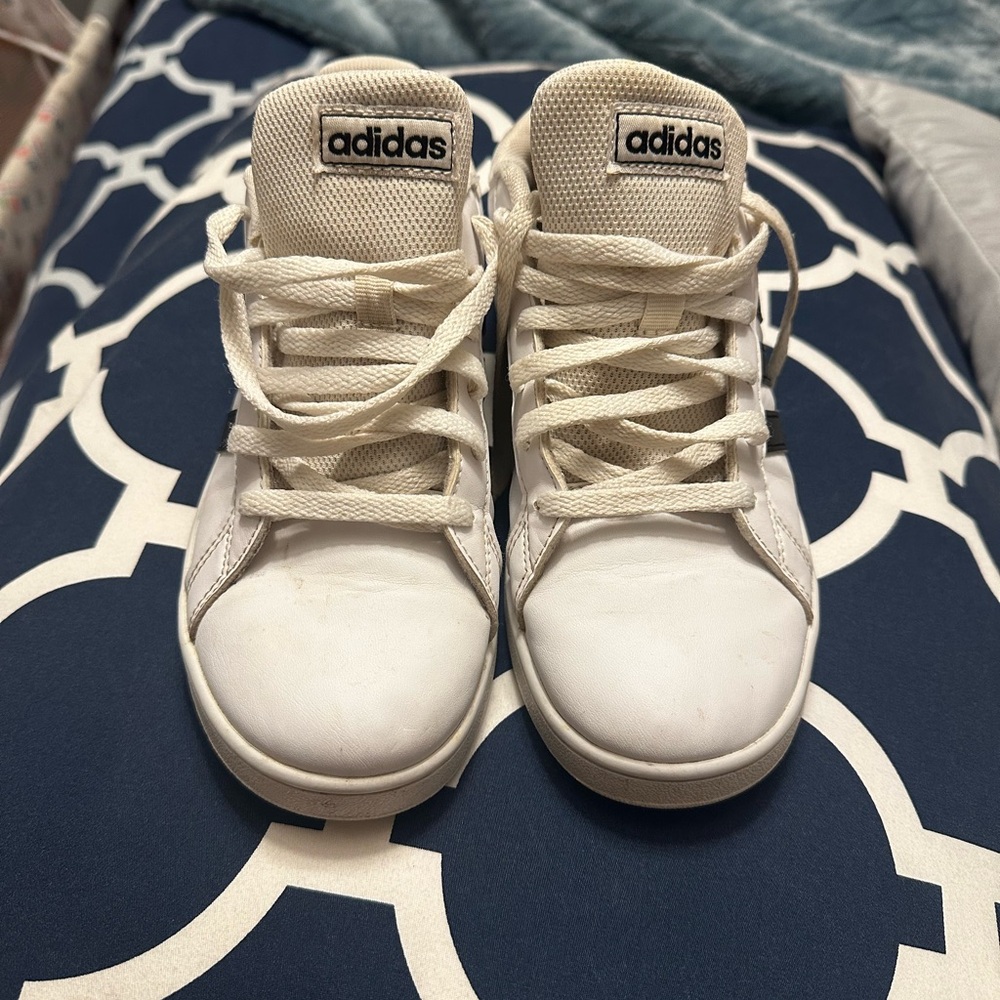 Adidas Kids White Sneakers